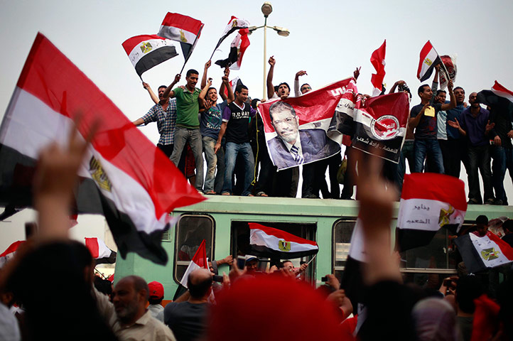 Picture desk live: Supporters of the Muslim Brotherhood