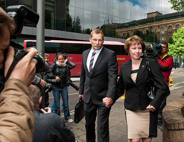 Picture desk live: PC Simon Harwood and his wife Helen