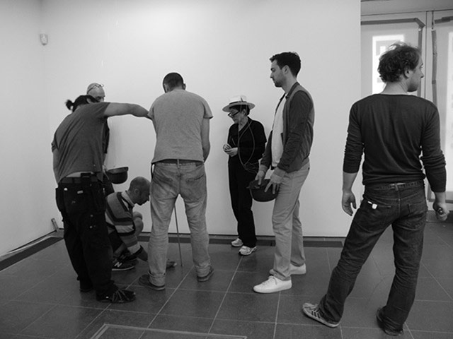 Yoko Ono: Yoko Ono installs her exhibition in the Serpentine