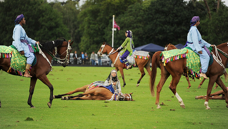24 hours in pictures: Royal Cavalry of Oman perform at the Cartier Queen's Cup Polo Day