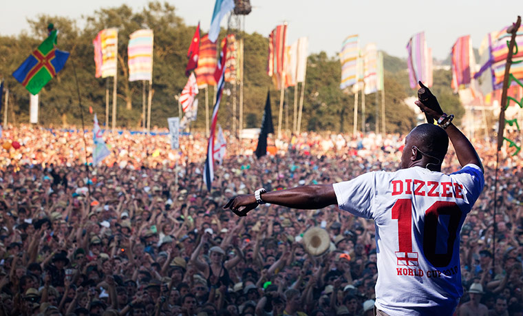 Dizzee Rascal: Dizzee Rascal plays at Glastonbury, 2010