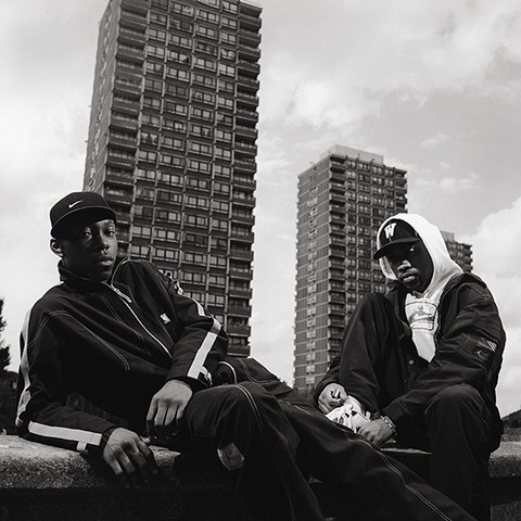 Dizzee Rascal: Dizzee Rascal with Wiley in Bethnal Green, London, August 2002
