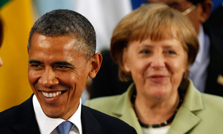 Obama and Merkel