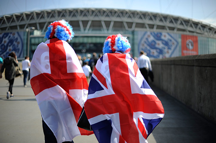 ENGLAND V BELGIUM: England fans