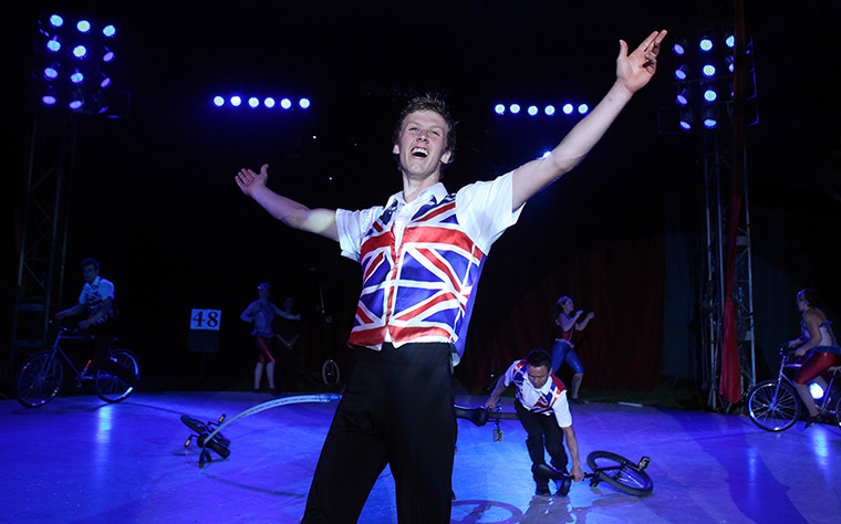 Gerry Cottle's circus: The Wookey Hole Circus Troupe