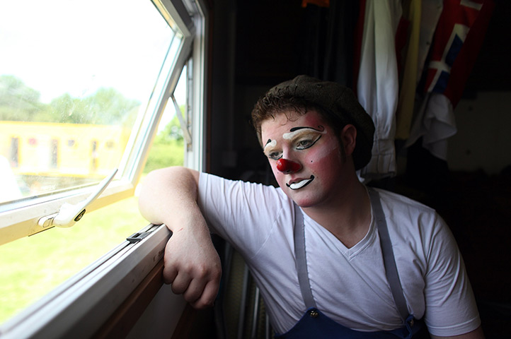 Gerry Cottle's circus: Gareth Ellis AKA Bippo the clown