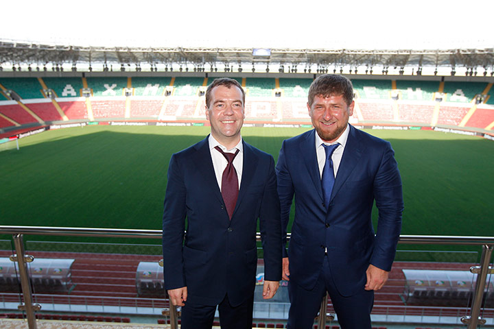 Picture desk live: Medvedev on visit to Chechnya