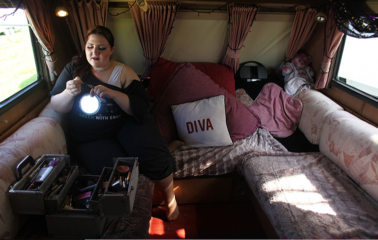 24 hours in pictures: Olympia Konyot prepares for her role in Gerry Cottle's Circus