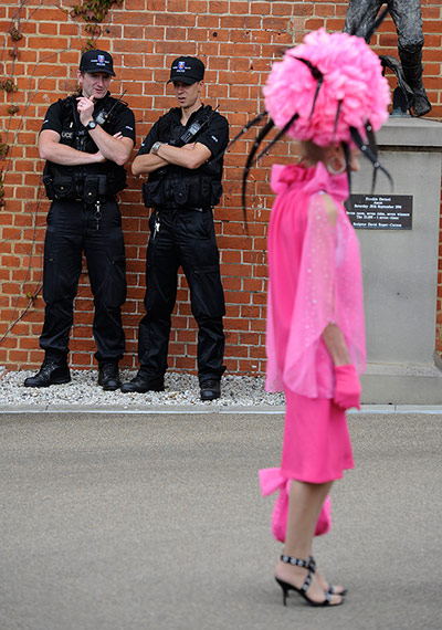 Ascot day 2: Police at day two of Royal Ascot 2012