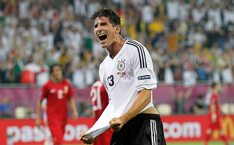 Ten Things: Germany's Mario Gomez celebrates after scoring 