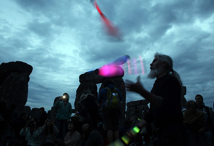 summer solstice: Jugglers and firebreathers