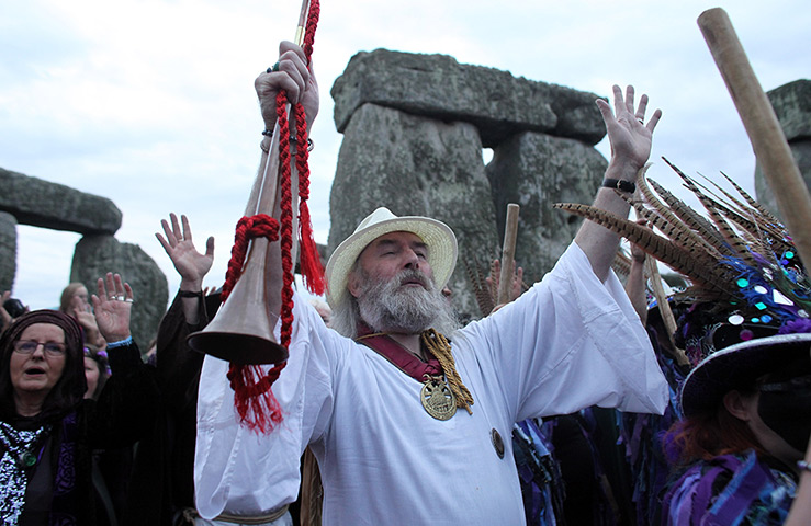 summer solstice: Rollo Maughfling, the Archdruid of Glastonbury and Stonehenge