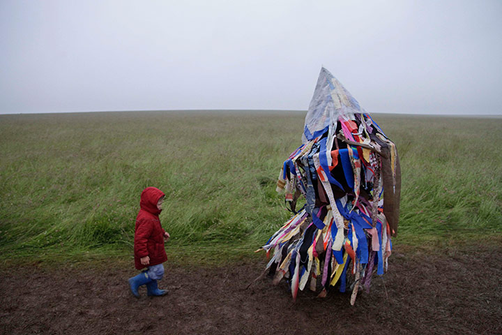 Picture desk live: A man playing an accordion