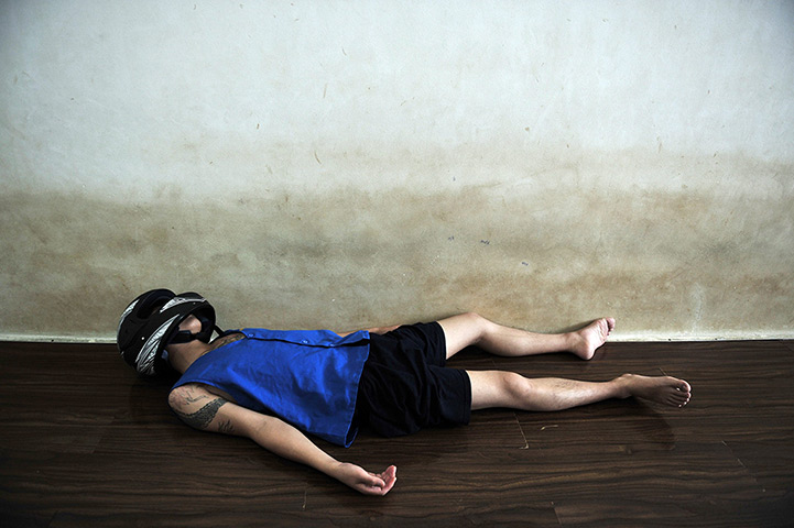 24 hours in pictures: A police-run rehab center for drug addicts in China