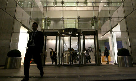 The Financial Services Authority head office in Canary Wharf