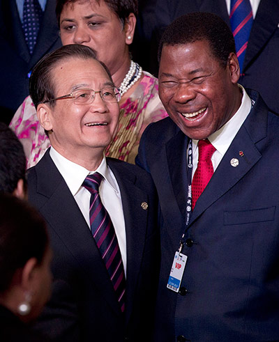 rio+20: Hu Jintao,  Boni Yayi