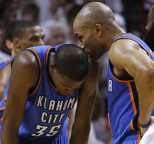 NBA5: Oklahoma City Thunder point guard Derek Fisher