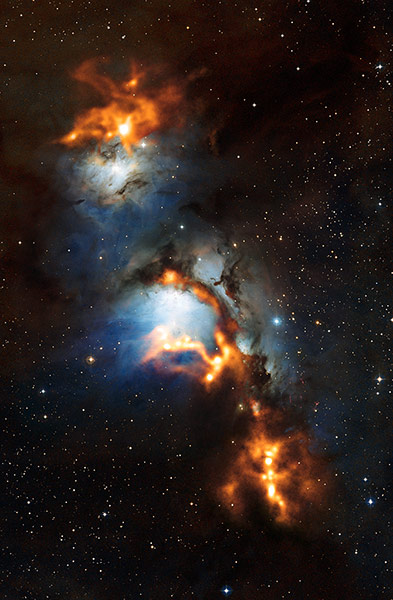 Month in Space: region surrounding the reflection nebula Messier 78