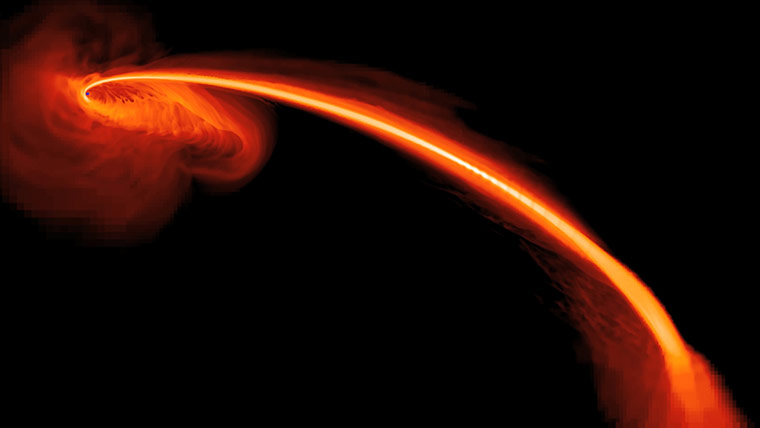 Month in Space: a supermassive black hole shredding a star