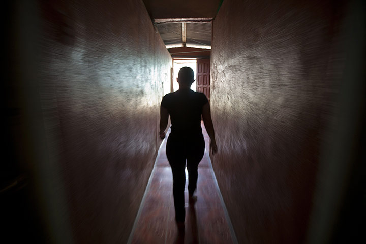 24 hours: Hayel Pineda, 31, walks to the room in Managua, Nicaragua