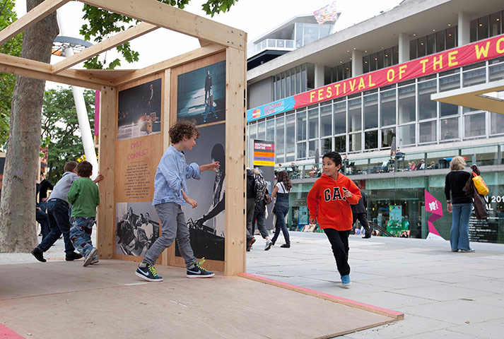 Bolivar: young boys at the South Bank Festival of the World