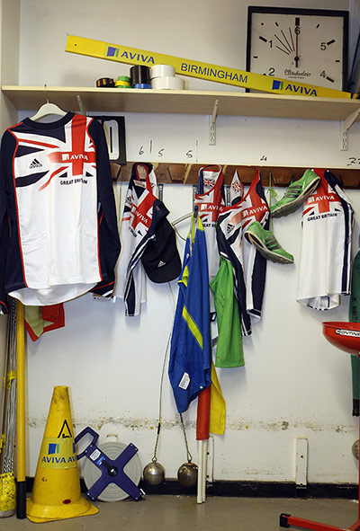 Athletics: Kit hangs in readiness for selection