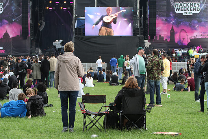 Hackney weekend: Ed Shearan at BBC Radio 1 Hackney Weekend