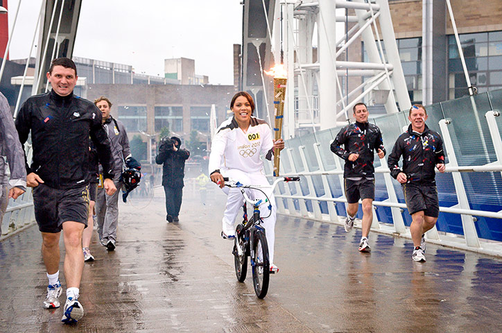 Olympic torch 37: Shanaze Reade