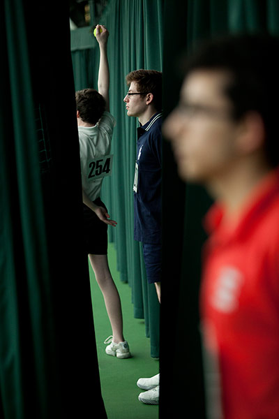 Meltzer the ballboy: Tom Meltzer standing still