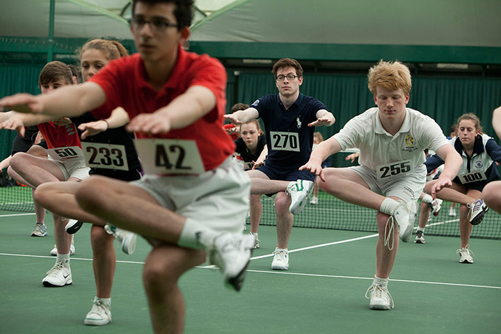 Meltzer the ballboy: Tom Meltzer training for ballboys