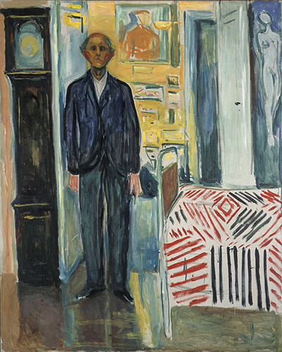 Edvard Munch: Self Portrait....Between The Clock And The Bed, by Edvard Munch 