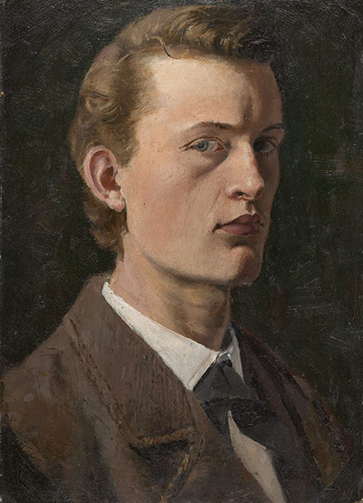 Edvard Munch: Self-Portrait 1882, by Edvard Munch