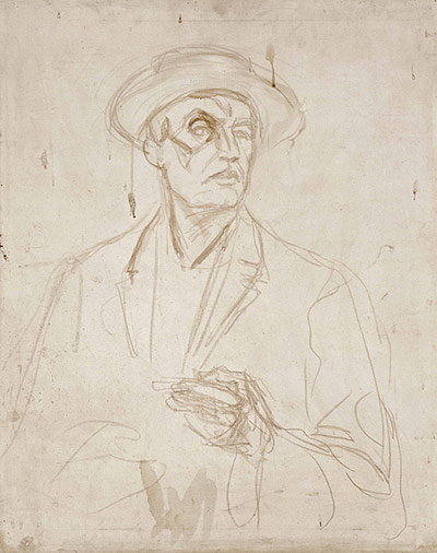 Edvard Munch: Self-Portrait With Wounded Eye, by Edvard Munch