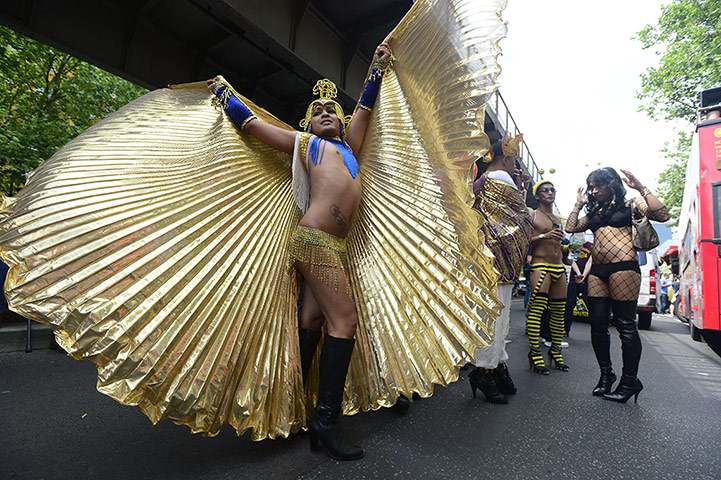 Gay pride week: Berlin, Germany: Participants get ready for Berlin's annual march