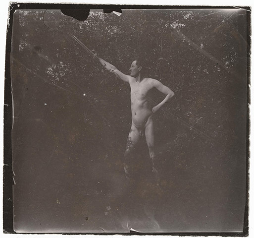 Edvard Munch 2: Self Portrait Naked In The Garden At Asgardstrand by Munch