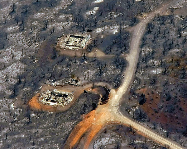 Picture desk live: The devastation caused by a wildfire near Mount Pleasant, Utah