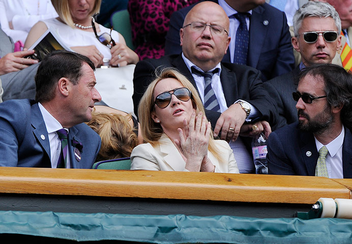 Wimbo day 2: JK Rowling at Wimbledon 2012