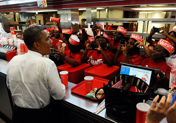 Picture Desk Live: US President Barack Obama hits the campaign trail