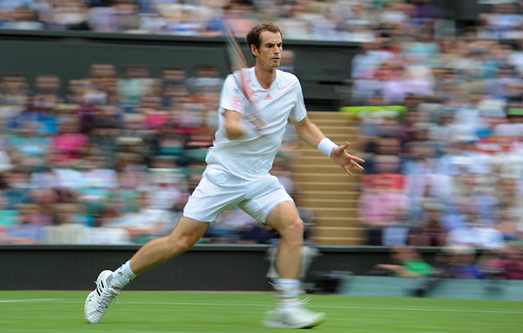 Day 3 Wimbledon: Andy Murray at Wimbledon 2012