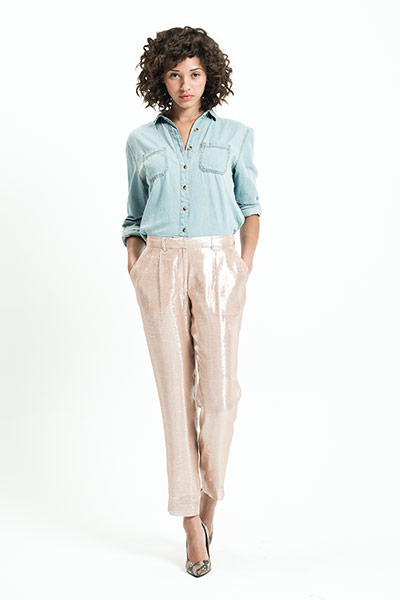 All Ages: metallic trousers
