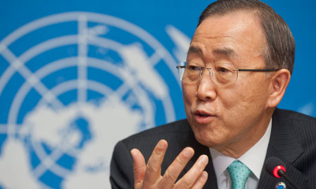 UN secretary general Ban Ki-moon 