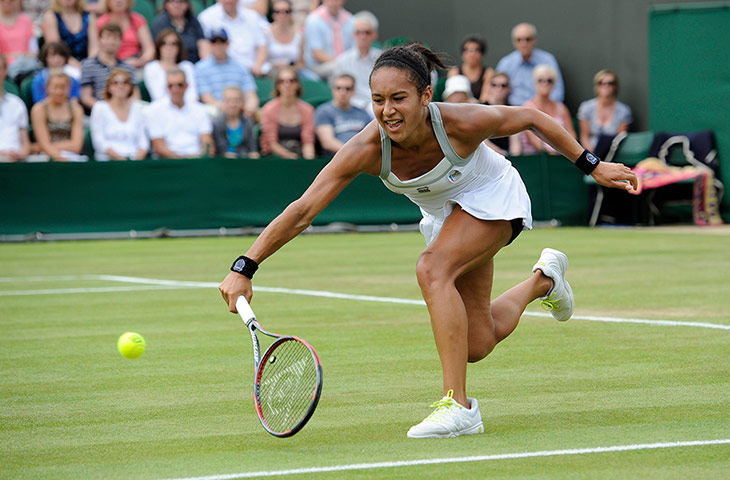 Wimbledon Day 3: Heather Watson during her victory
