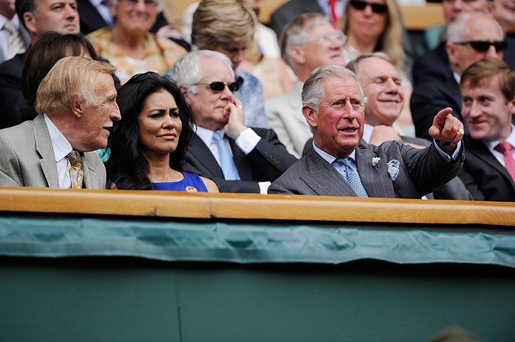Wimbledon Day 3: Prince Charles and Brucie at Wimbledon 2012