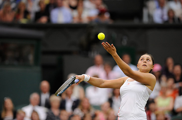 Day 3 Wimbledon: Tamira Paszek at Wimbledon 2012