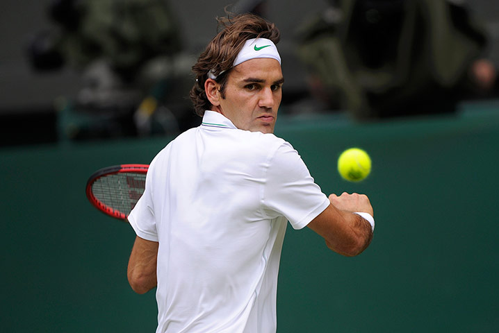 Day 3 Wimbledon: Roger Federer at Wimbledon 2012