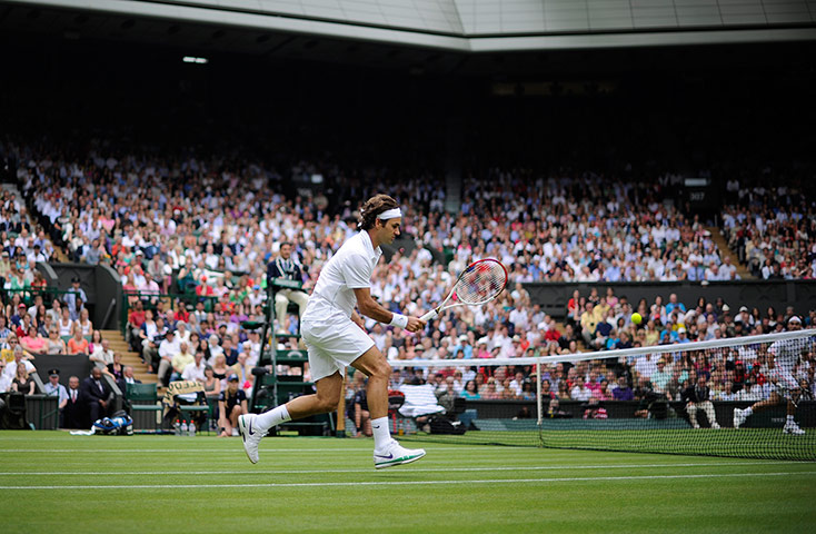 Day 3 Wimbledon: Delicate touch from Roger Federer at Wimbledon 2012