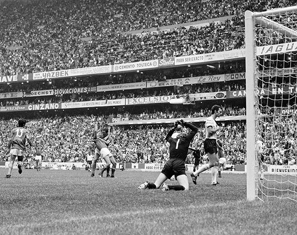 Italy v Germany: West Germany's goalkeeper Sepp Maier is beaten by Gianni Rivera's goal