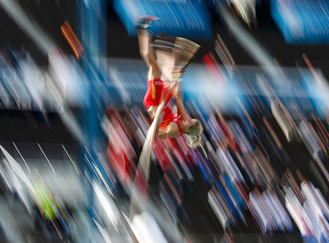 Picture Desk Live: Anna Maria Pinero of Spain competes during the women's pole vault 