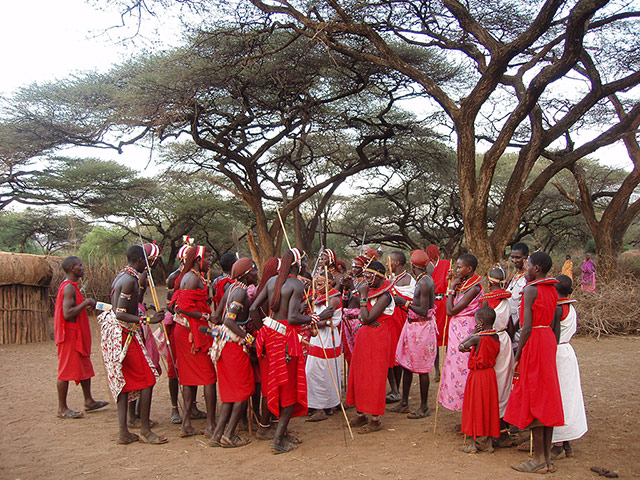 Your Pictures: The Maasai tribes, the younger members of the community look very colourful
