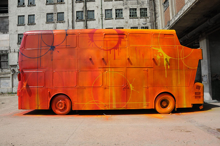 London Pleasure Gardens: Risk Bus at the London Pleasure Gardens